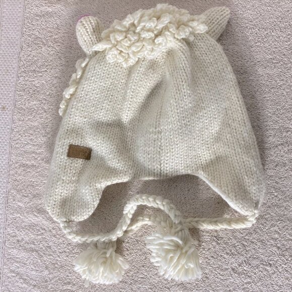 5/$25 Ark Wool Fleece Lined Sheep Toque Beanie With Ear Flaps - Picture 2 of 12